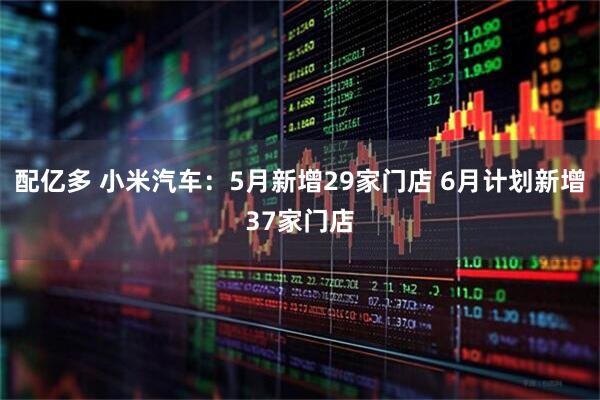 配亿多 小米汽车：5月新增29家门店 6月计划新增37家门店